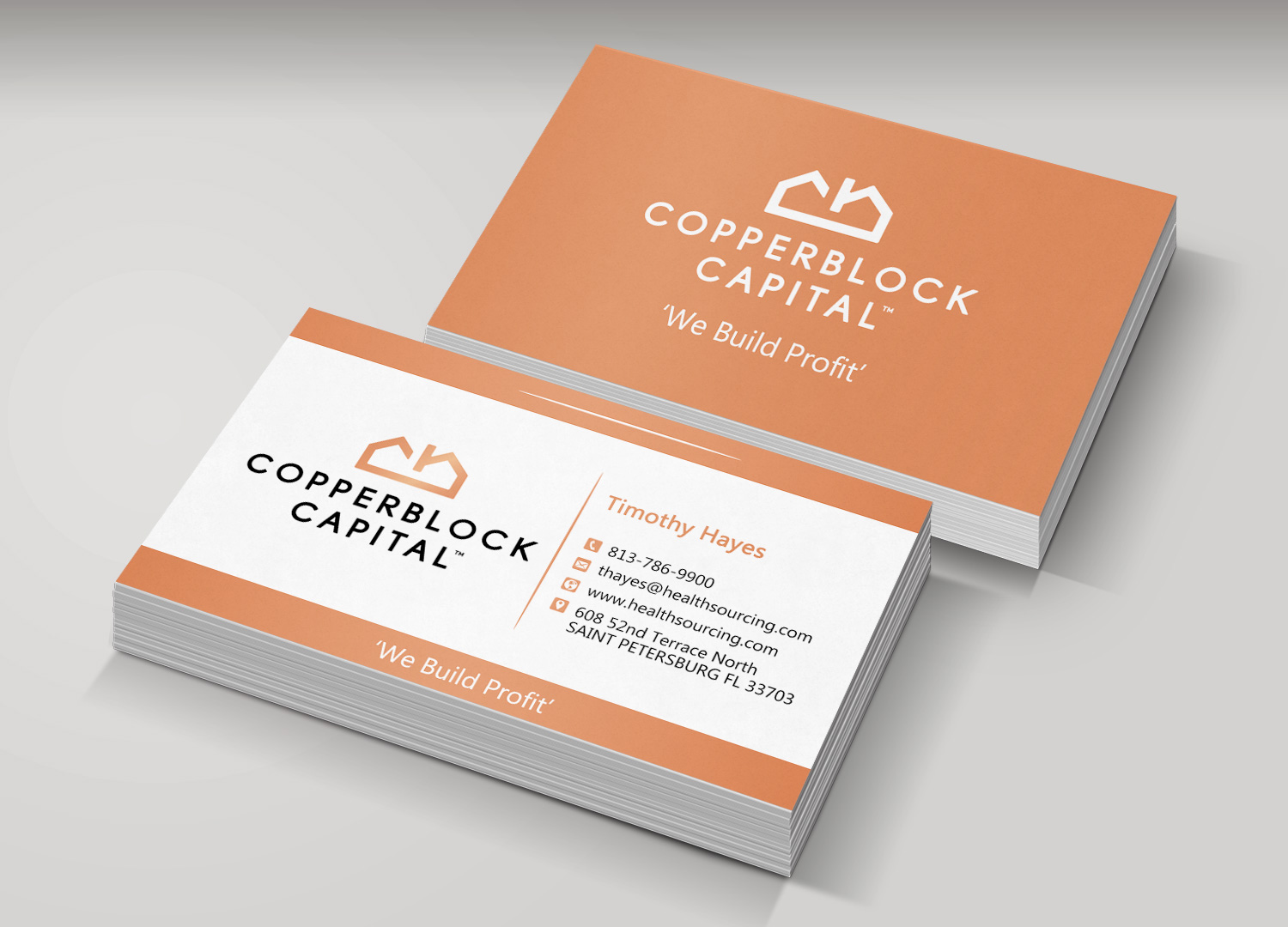 Business Card Design by Monna for Copperblock Capital Corp. | Design #20330702