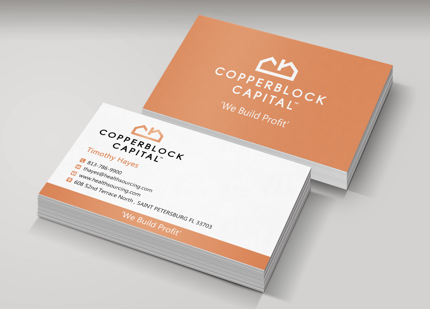 Diseño de Tarjeta de Presentación por Monna para Copperblock Capital Corp. | Diseño #20330703