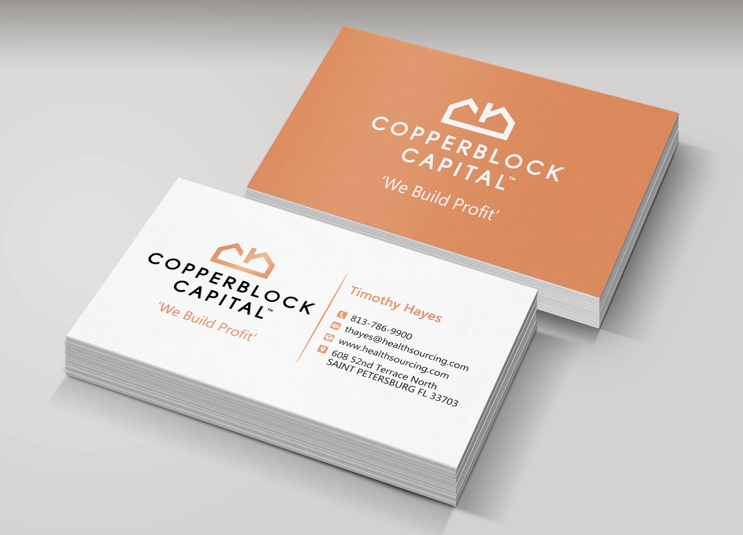 Business Card Design by Monna for Copperblock Capital Corp. | Design #20330704