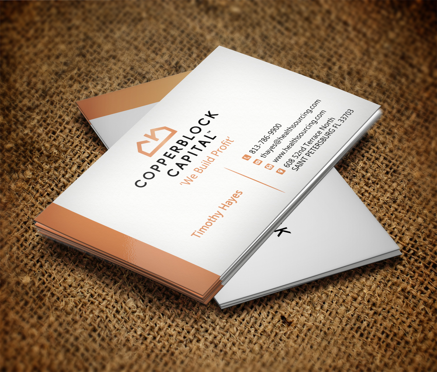 Diseño de Tarjeta de Presentación por Monna para Copperblock Capital Corp. | Diseño #20330706