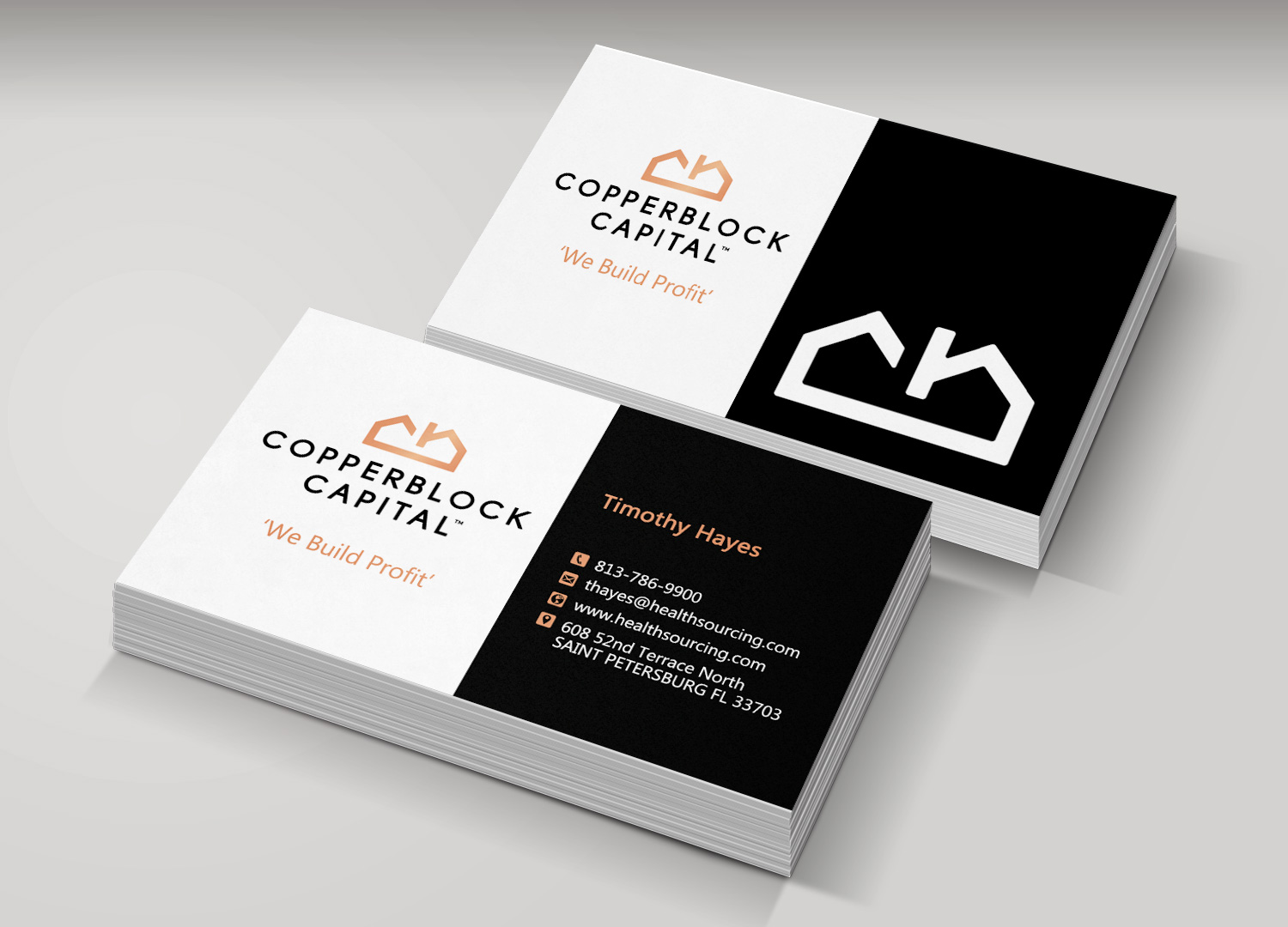 Business Card Design by Monna for Copperblock Capital Corp. | Design #20330709