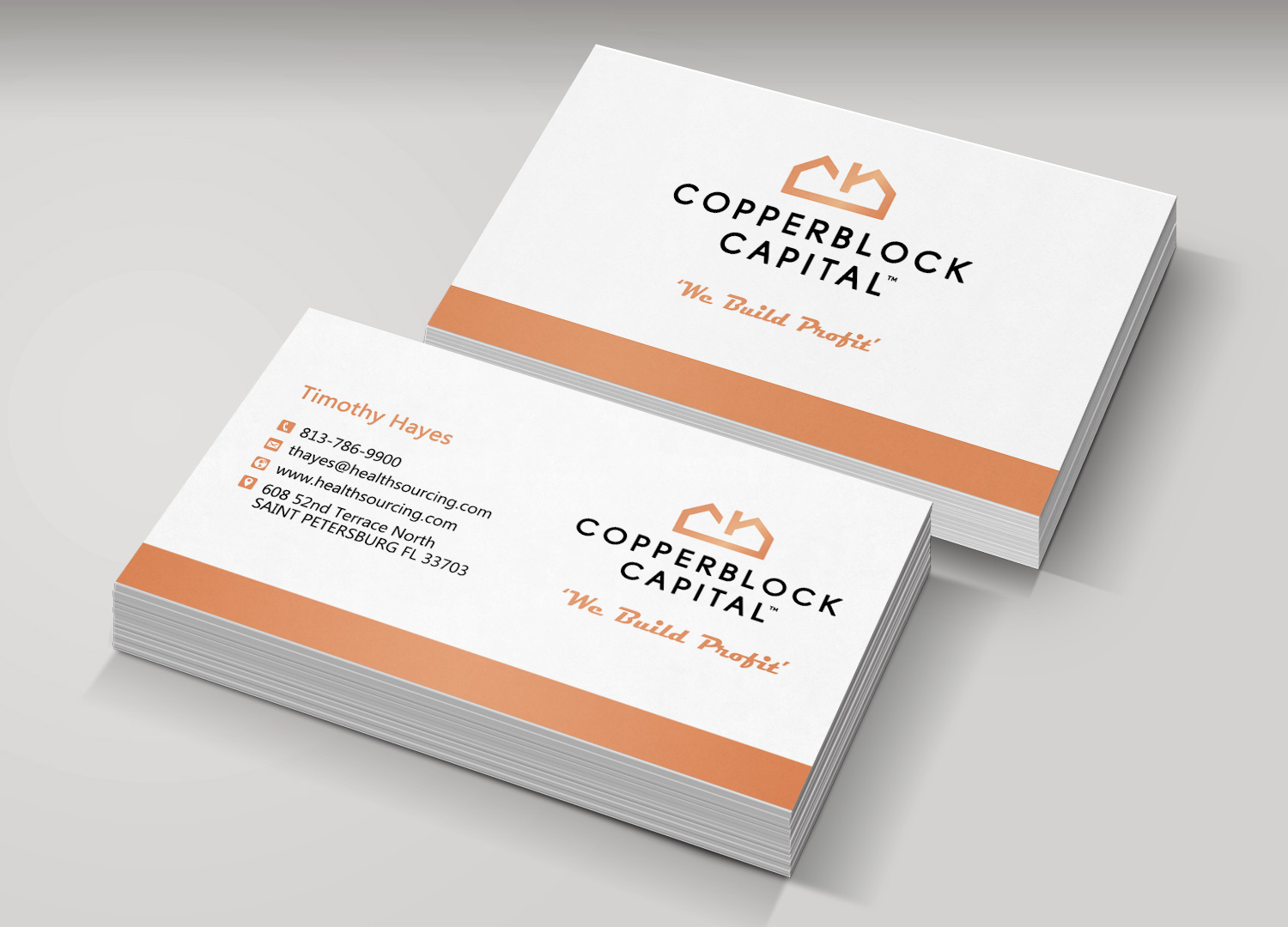 Business Card Design by Monna for Copperblock Capital Corp. | Design #20330712