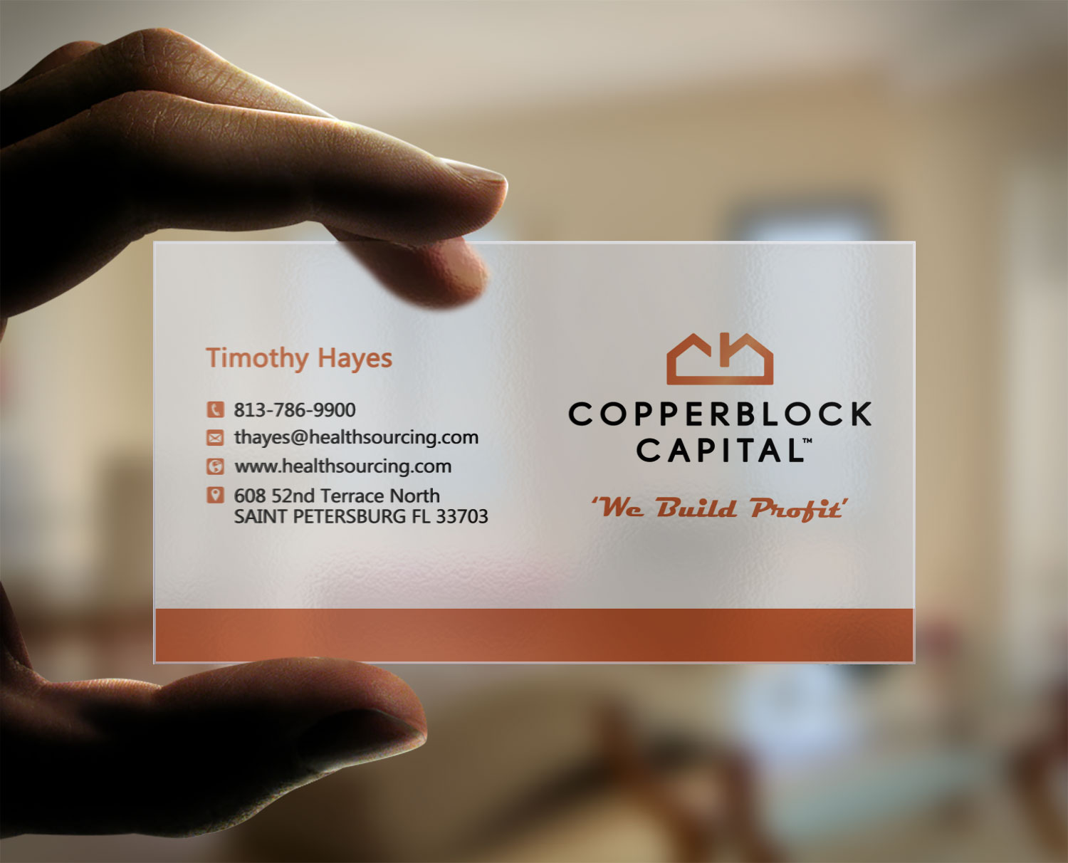 Business Card Design by Monna for Copperblock Capital Corp. | Design #20330714