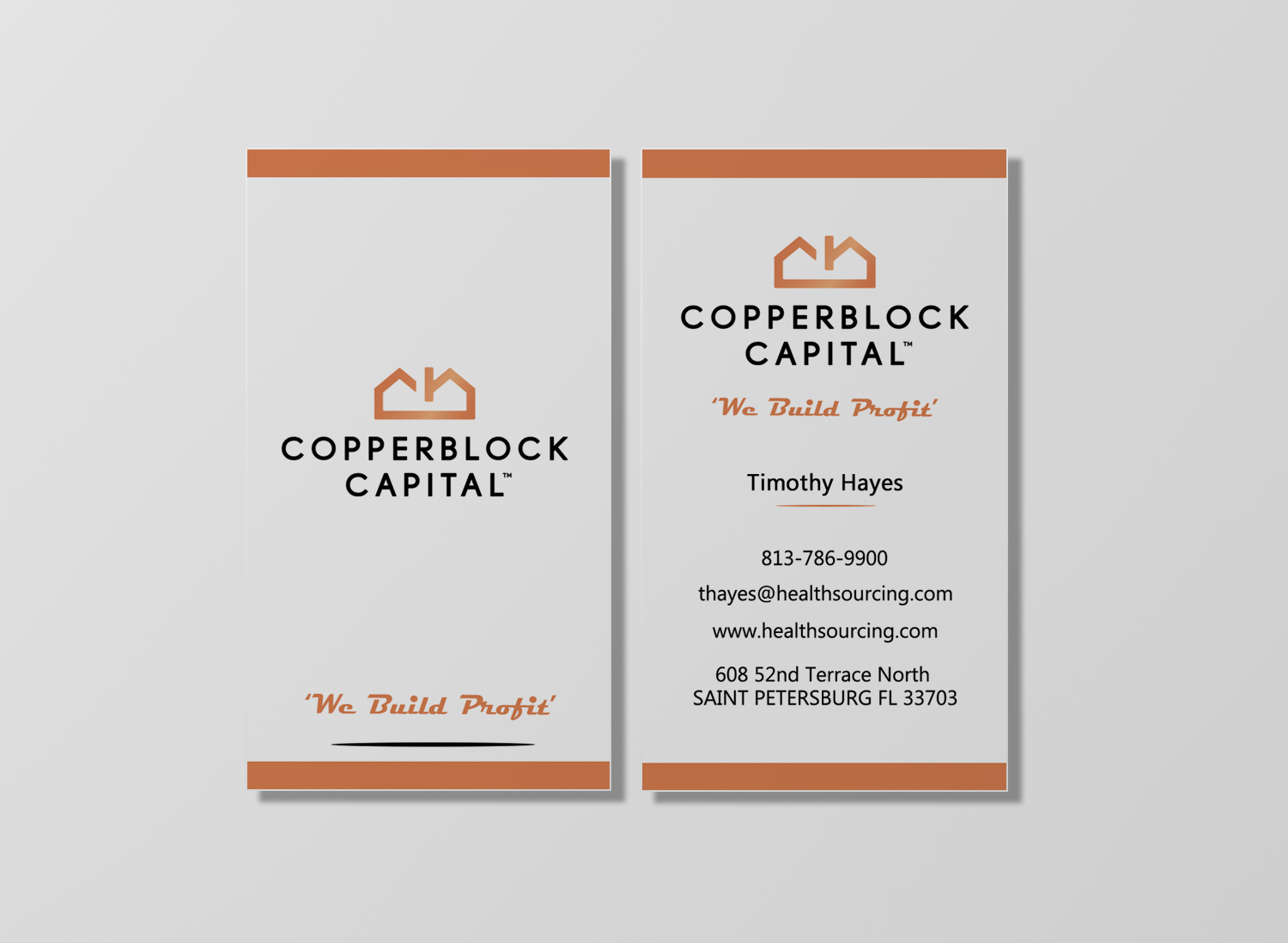 Business Card Design by Monna for Copperblock Capital Corp. | Design #20330717