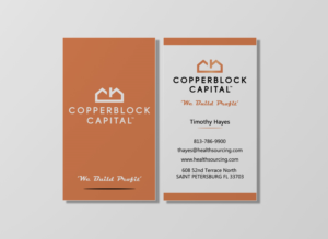 Business Card Design by Monna for Copperblock Capital Corp. | Design: #20330718