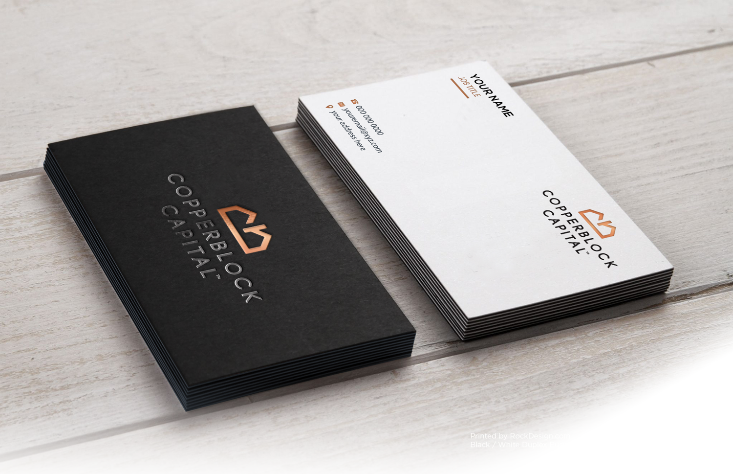 Business Card Design by Riz' for Copperblock Capital Corp. | Design #20359767