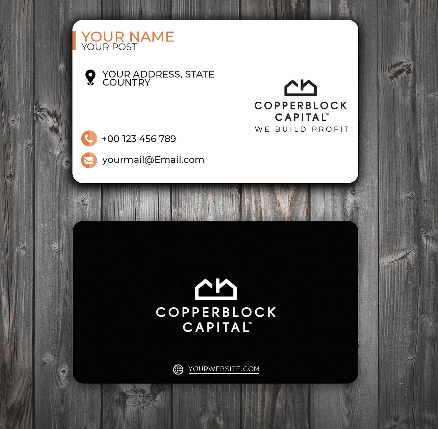 Business Card Design by Vishwa Basnayake for Copperblock Capital Corp. | Design #20346502