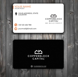 Business Card Design by Vishwa Basnayake for Copperblock Capital Corp. | Design: #20346502
