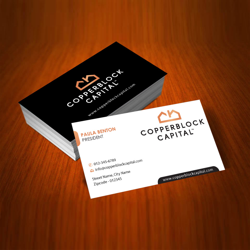 Business Card Design by Infinitive Technology for Copperblock Capital Corp. | Design #20332330