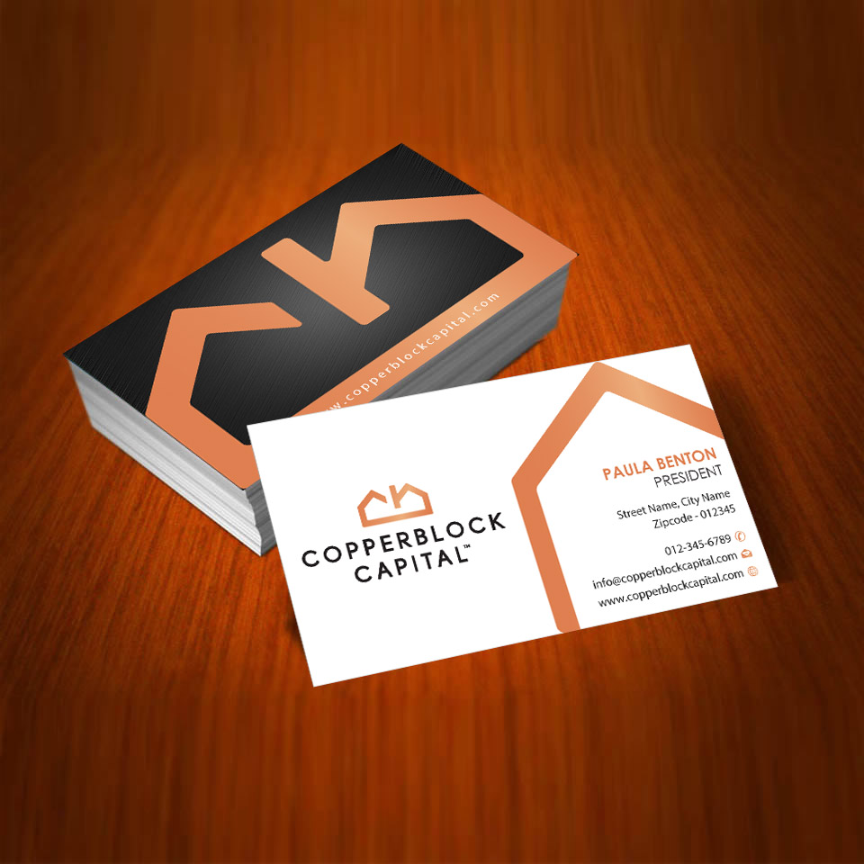Business Card Design by Infinitive Technology for Copperblock Capital Corp. | Design #20332332