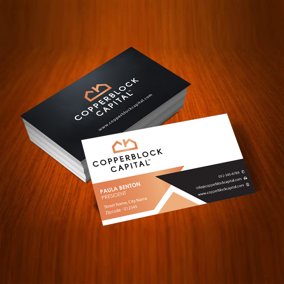 Business Card Design by Infinitive Technology for Copperblock Capital Corp. | Design #20332333