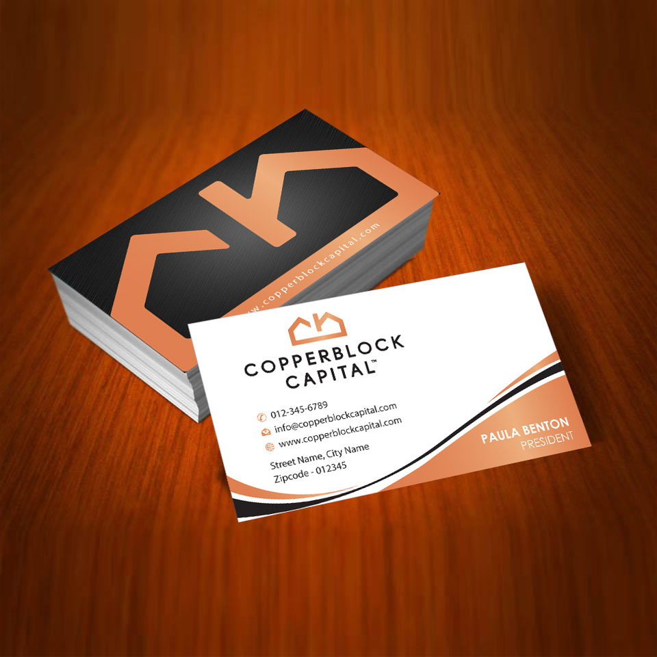 Business Card Design by Infinitive Technology for Copperblock Capital Corp. | Design #20332335