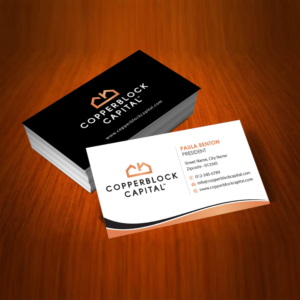 Visitenkarten-Design von Infinitive Technology für Copperblock Capital Corp. | Design: #20332344
