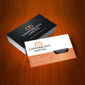 Visitenkarten-Design von Infinitive Technology für Copperblock Capital Corp. | Design: #20332345