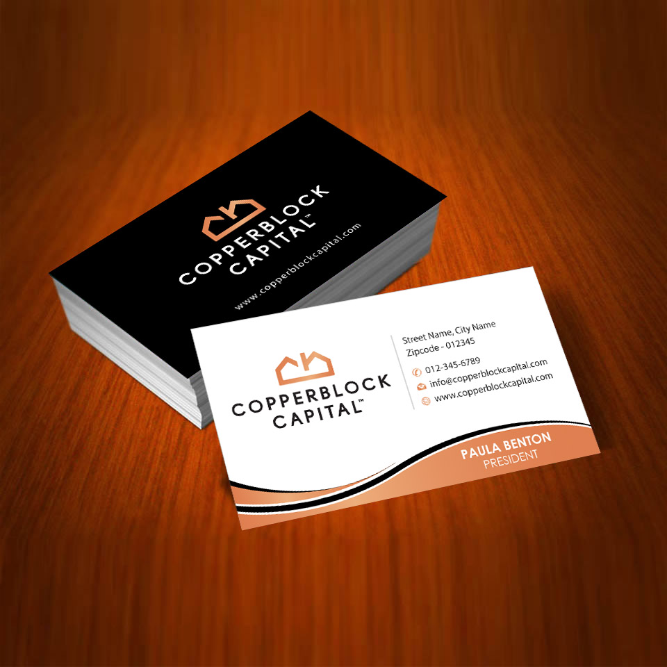 Design de Carte de Visite par Infinitive Technology pour Copperblock Capital Corp. | Design #20332409