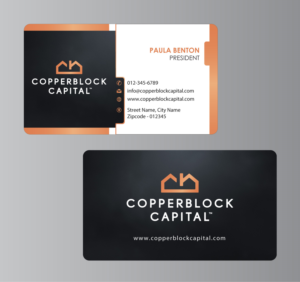 Design de Carte de Visite par Infinitive Technology pour Copperblock Capital Corp. | Design : #20332419