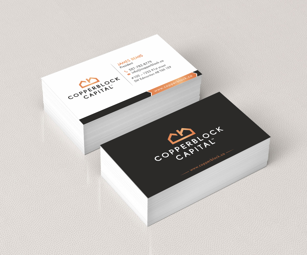 Business Card Design by Infinitive Technology for Copperblock Capital Corp. | Design #20342216