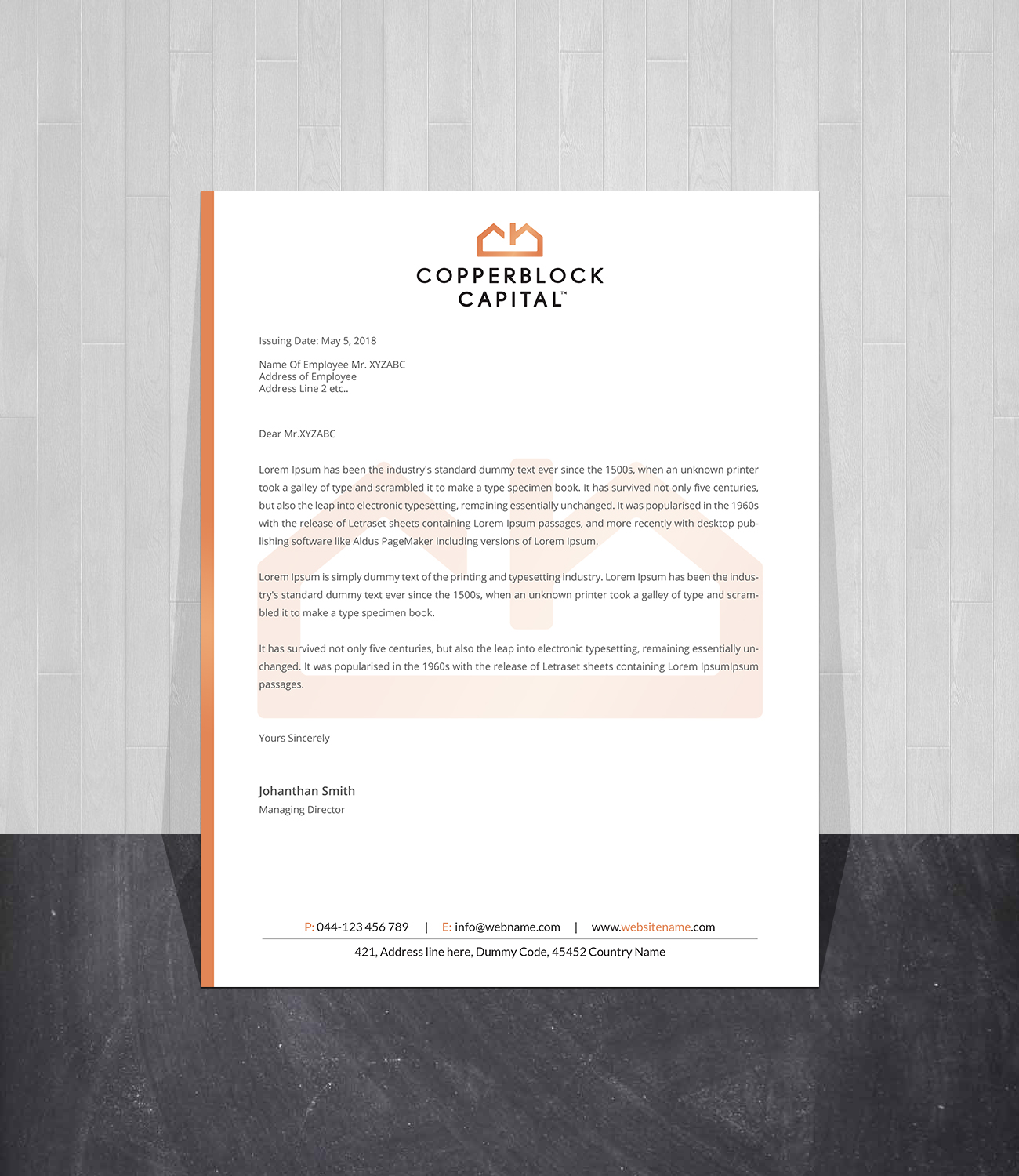 Business Card Design by Creations Box 2015 for Copperblock Capital Corp. | Design #20338129