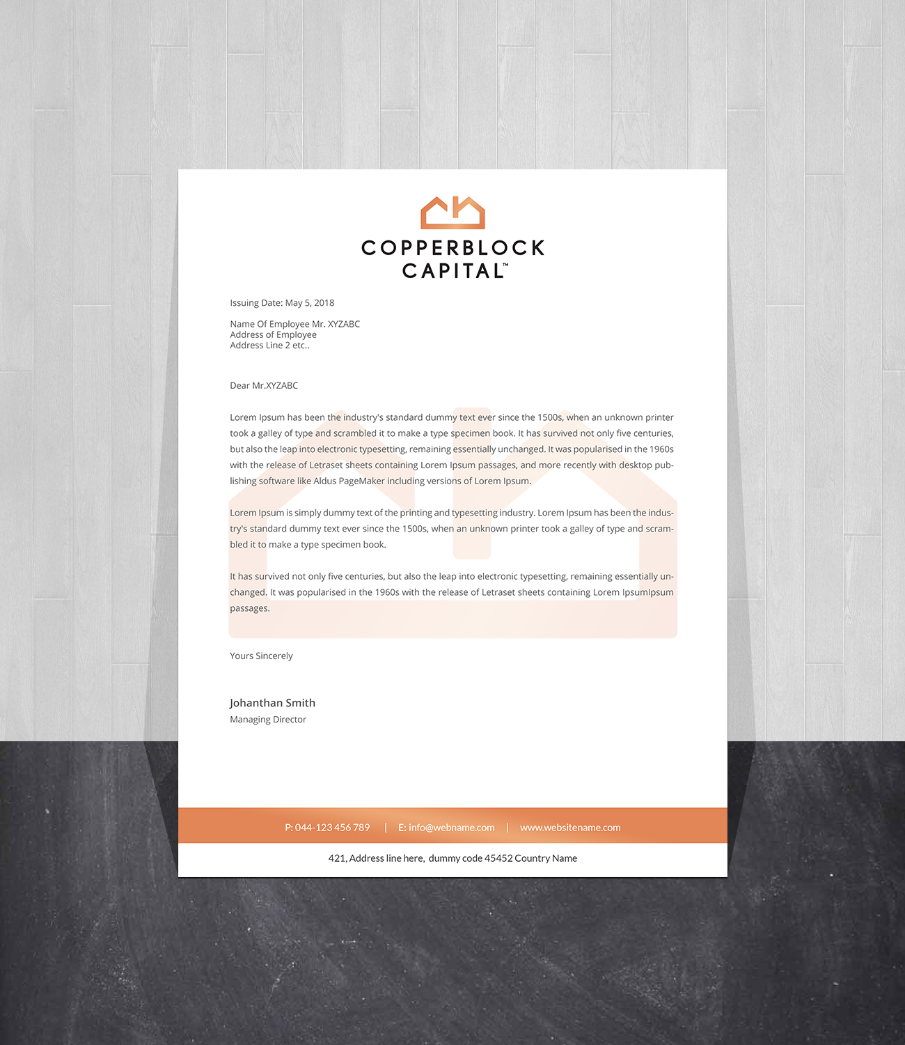 Business Card Design by Creations Box 2015 for Copperblock Capital Corp. | Design #20338130