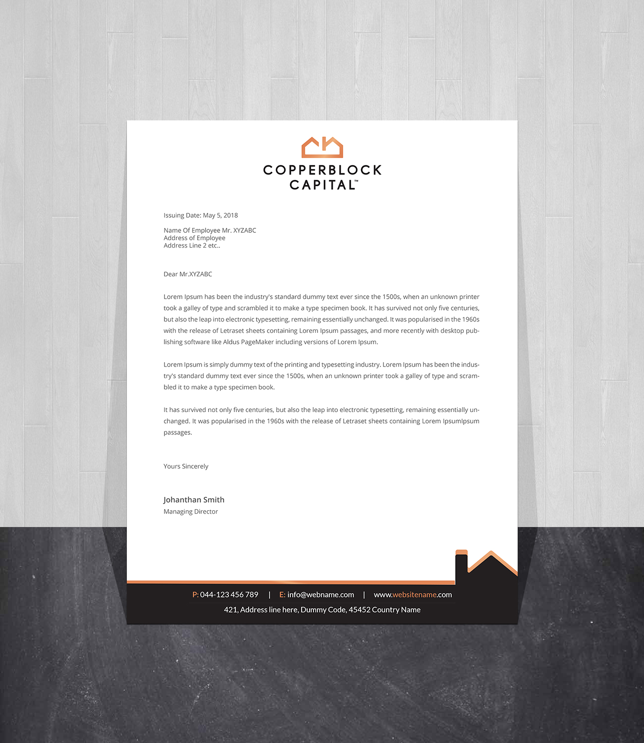 Business Card Design by Creations Box 2015 for Copperblock Capital Corp. | Design #20338133