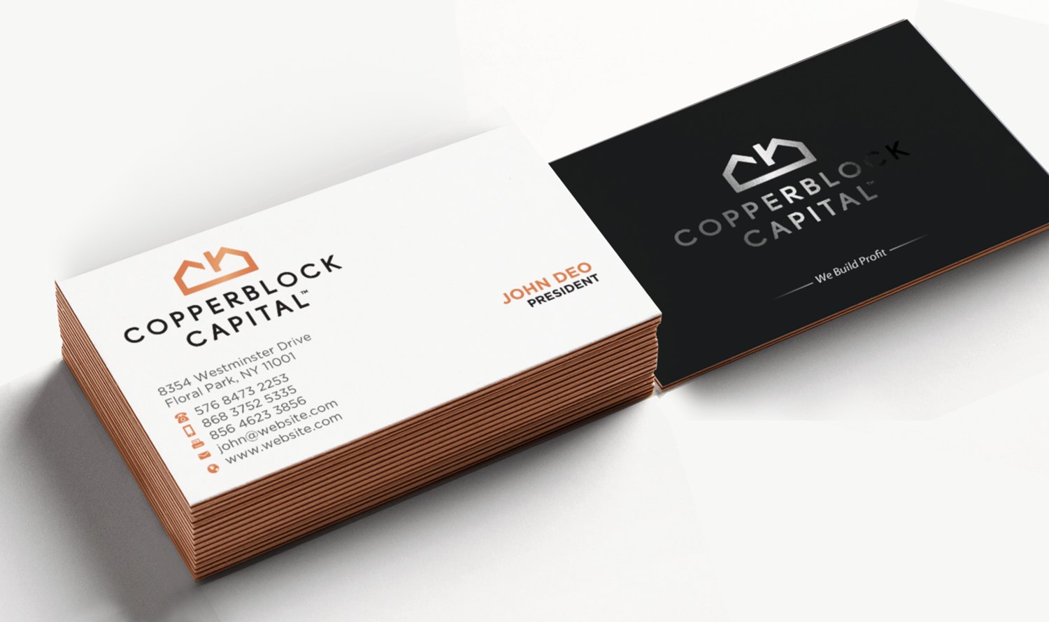 Design de Carte de Visite par Brand aid pour Copperblock Capital Corp. | Design #20333557
