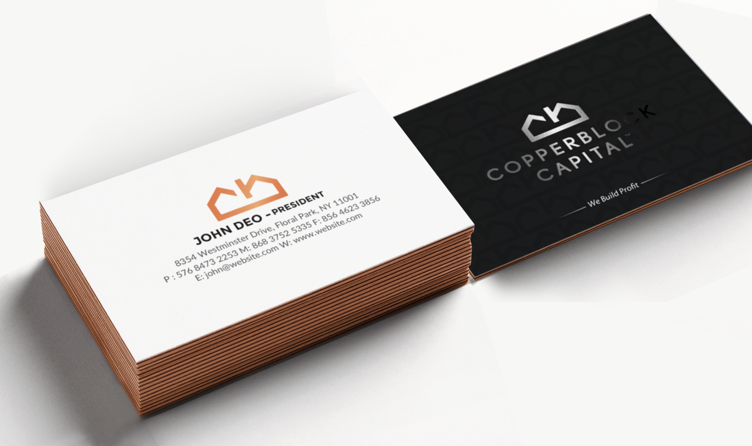 Design de Carte de Visite par Brand aid pour Copperblock Capital Corp. | Design #20333571