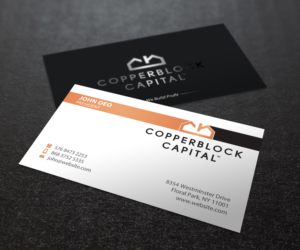 Design de Carte de Visite par Brand aid pour Copperblock Capital Corp. | Design : #20333580