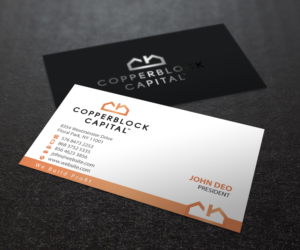 Design de Carte de Visite par Brand aid pour Copperblock Capital Corp. | Design : #20333584