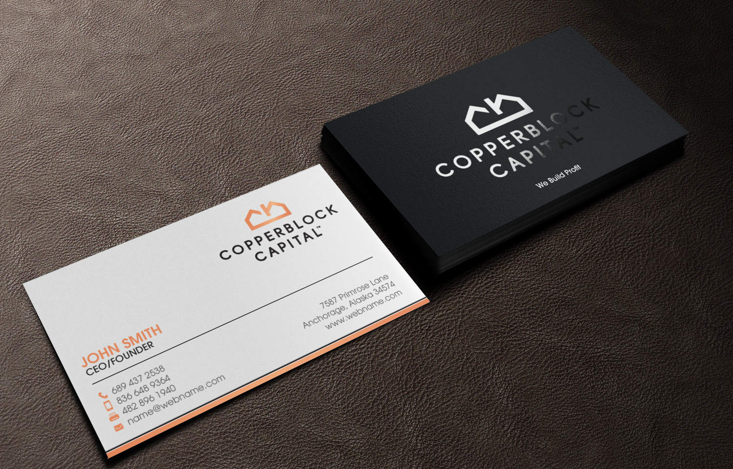 Visitenkarten-Design von chandrayaan.creative für Copperblock Capital Corp. | Design #20329659