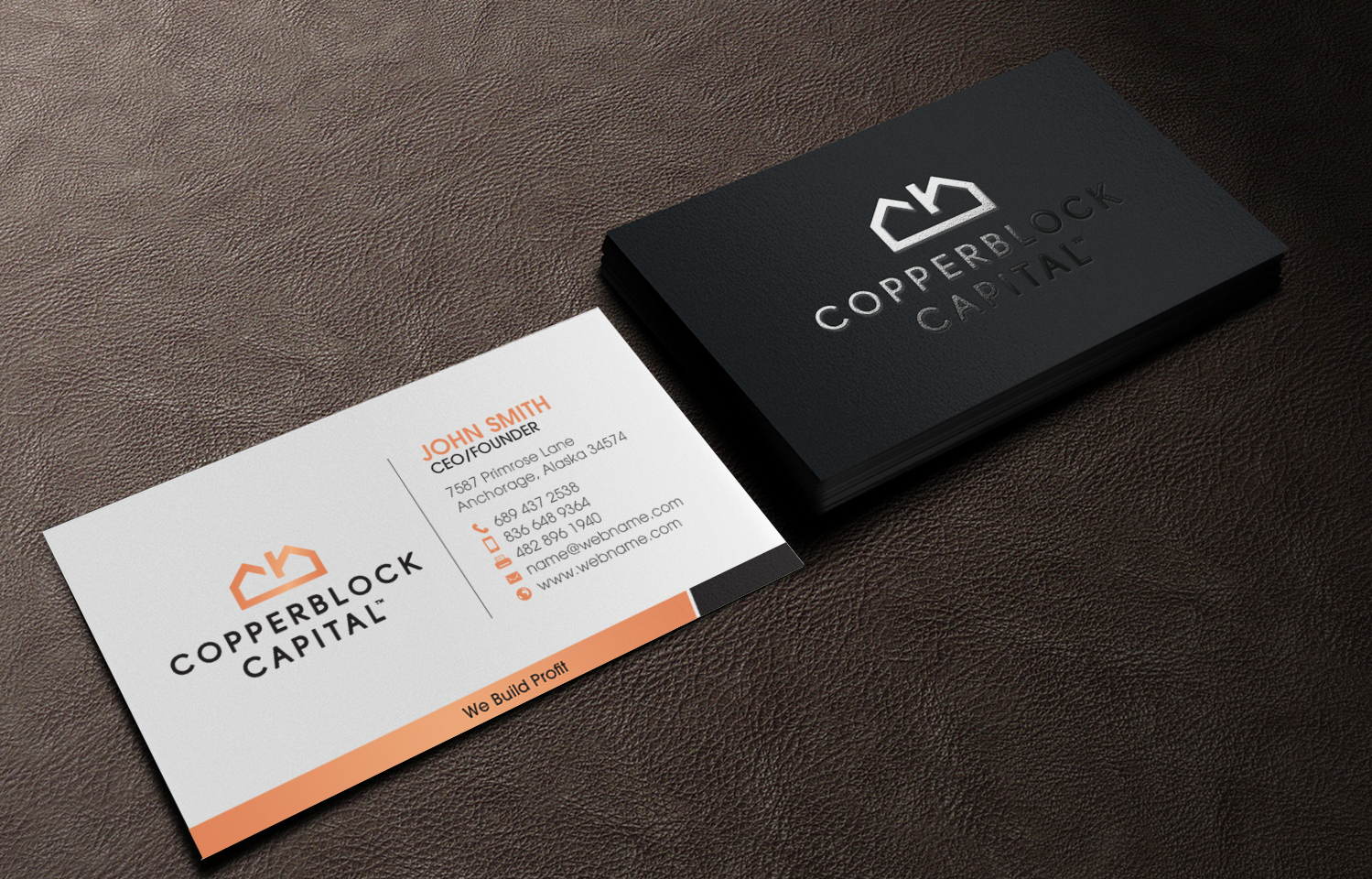 Business Card Design by chandrayaan.creative for Copperblock Capital Corp. | Design #20329660