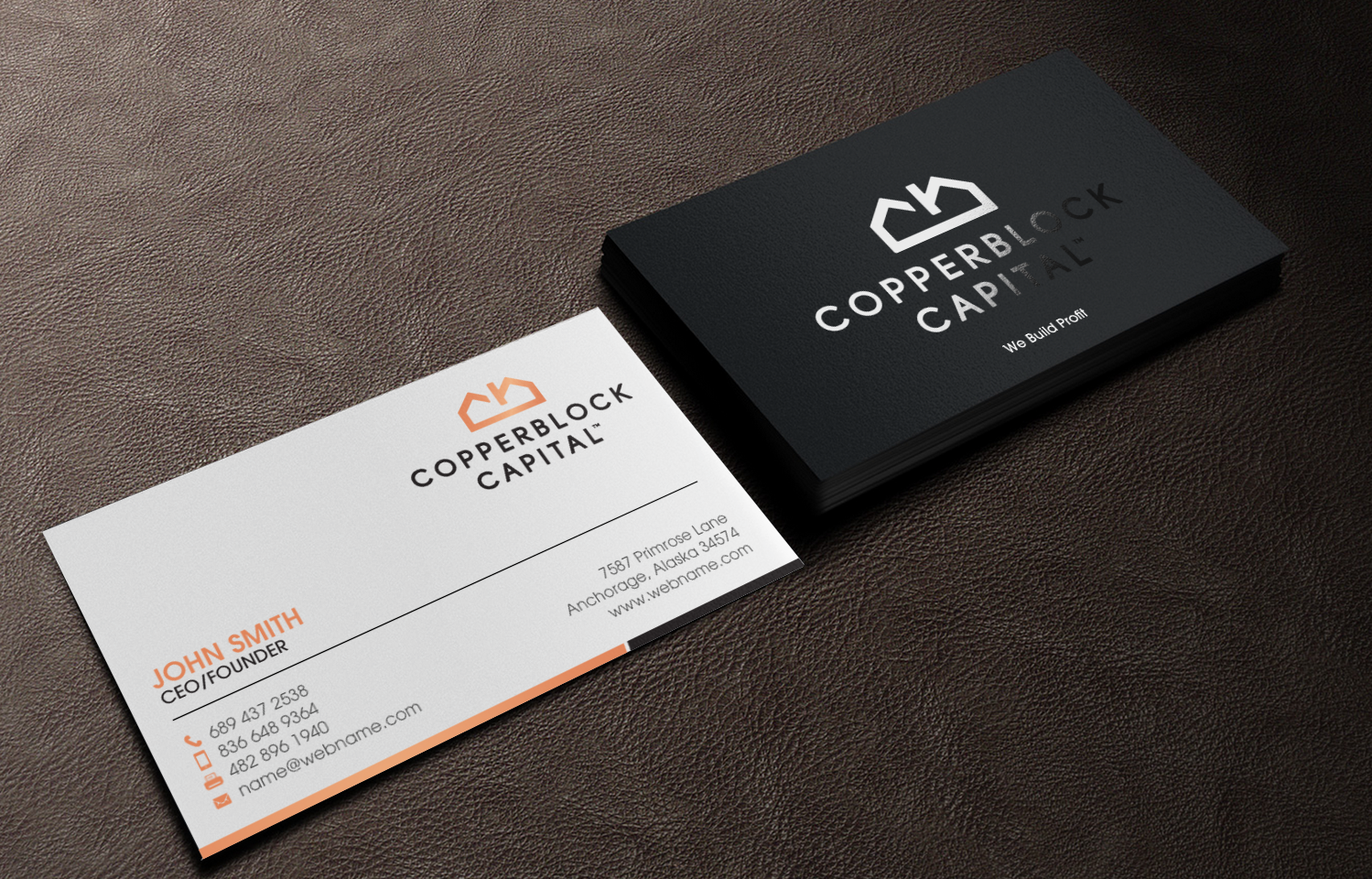 Business Card Design by chandrayaan.creative for Copperblock Capital Corp. | Design #20329661