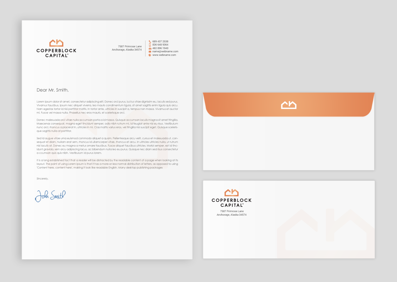 Business Card Design by chandrayaan.creative for Copperblock Capital Corp. | Design #20350976