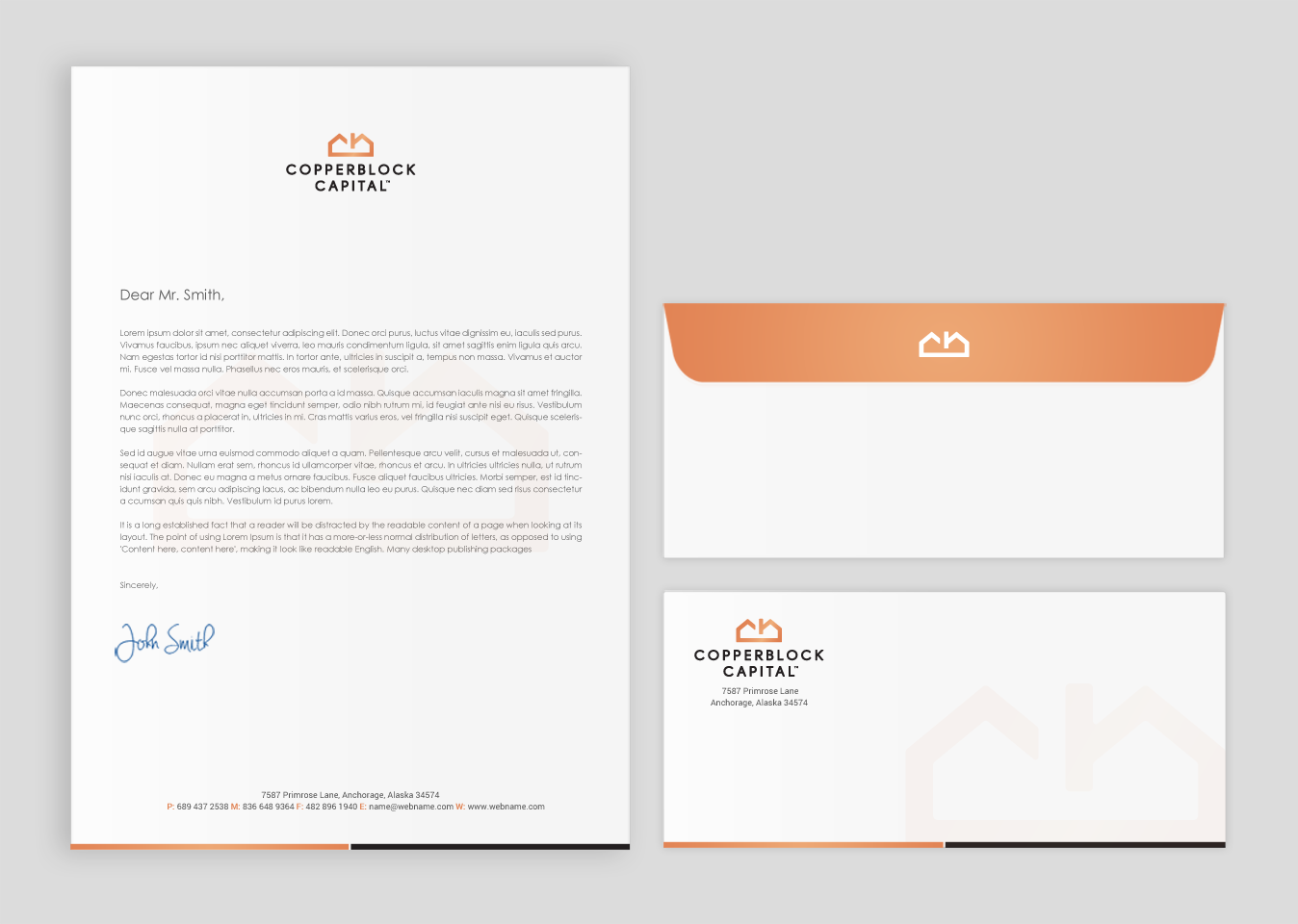Business Card Design by chandrayaan.creative for Copperblock Capital Corp. | Design #20350977