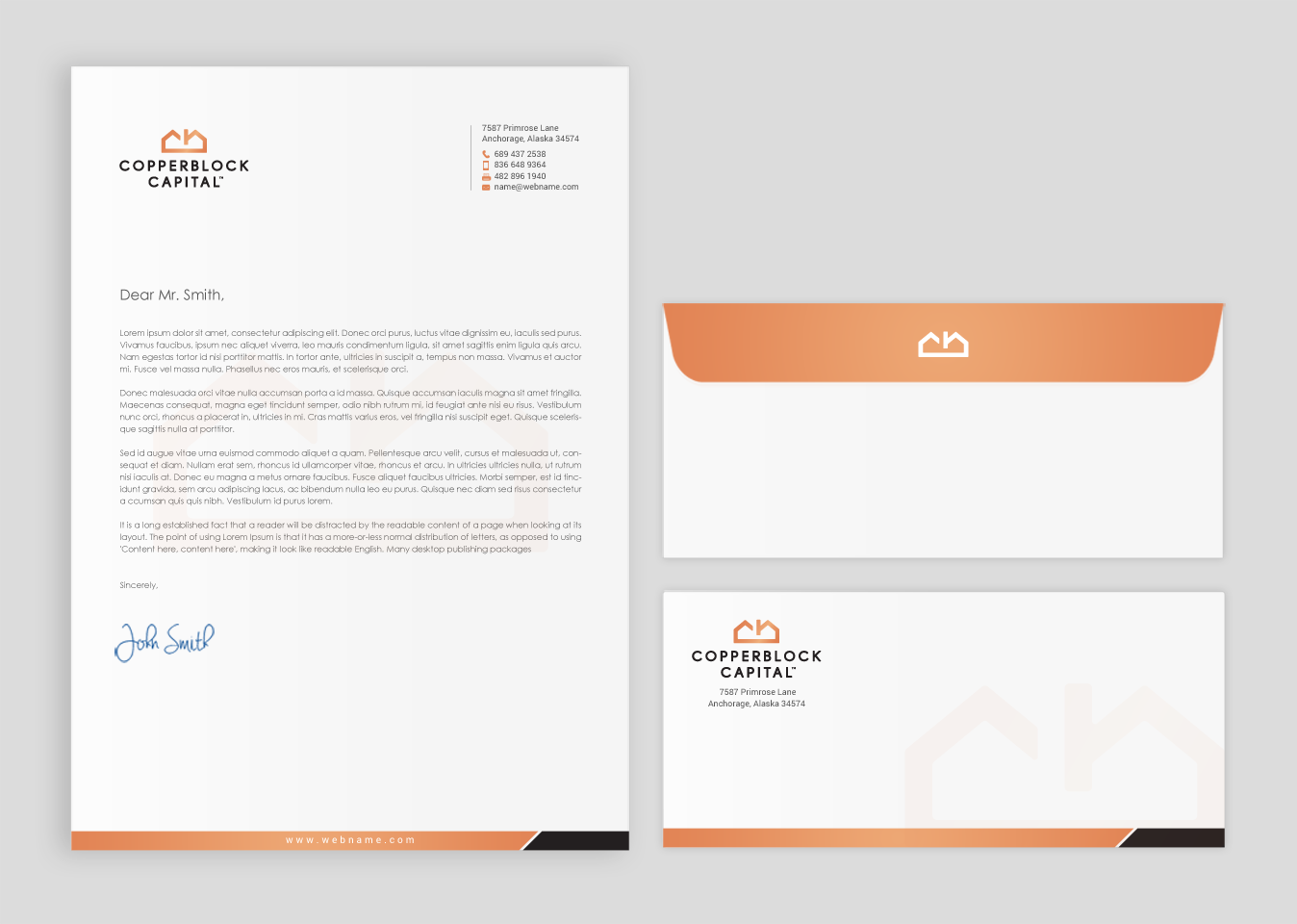 Business Card Design by chandrayaan.creative for Copperblock Capital Corp. | Design #20350978