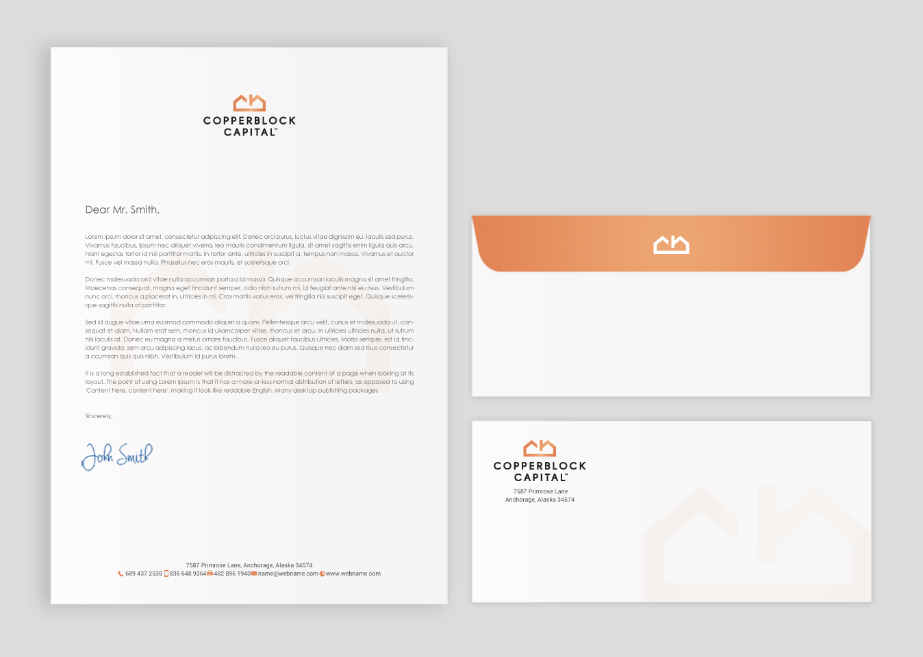 Business Card Design by chandrayaan.creative for Copperblock Capital Corp. | Design #20350979