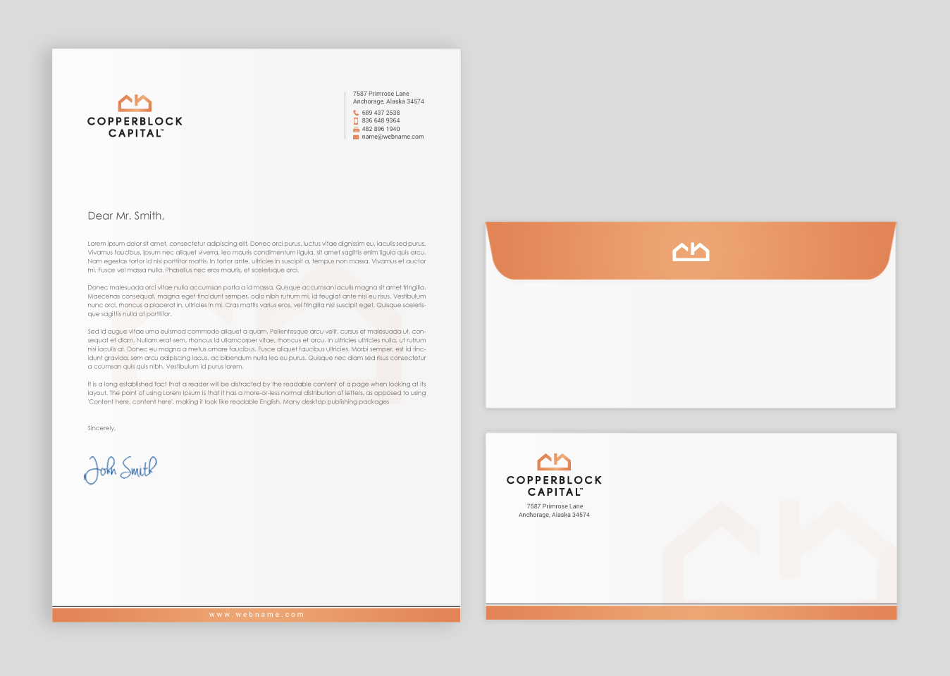 Business Card Design by chandrayaan.creative for Copperblock Capital Corp. | Design #20350982