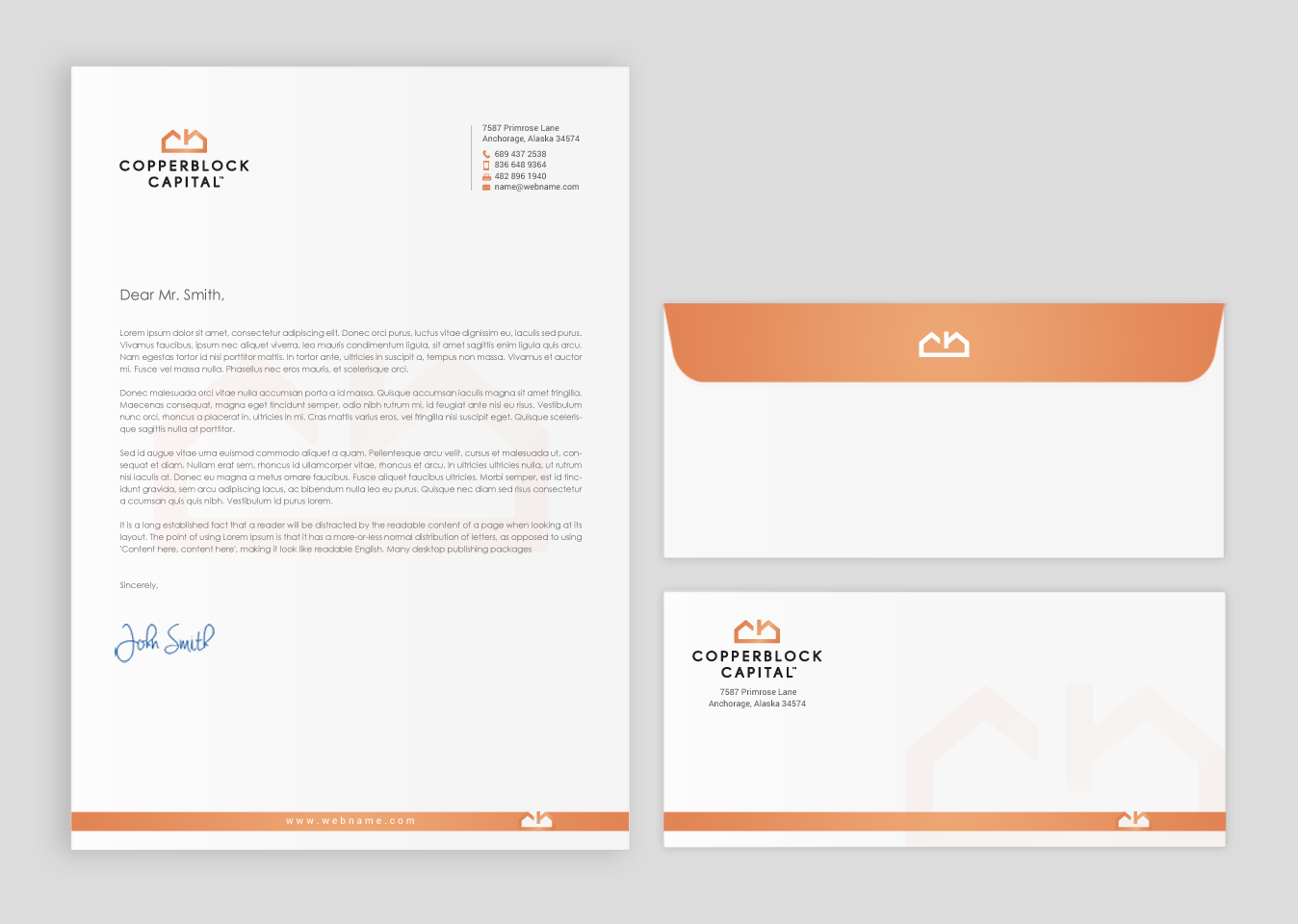 Business Card Design by chandrayaan.creative for Copperblock Capital Corp. | Design #20350984