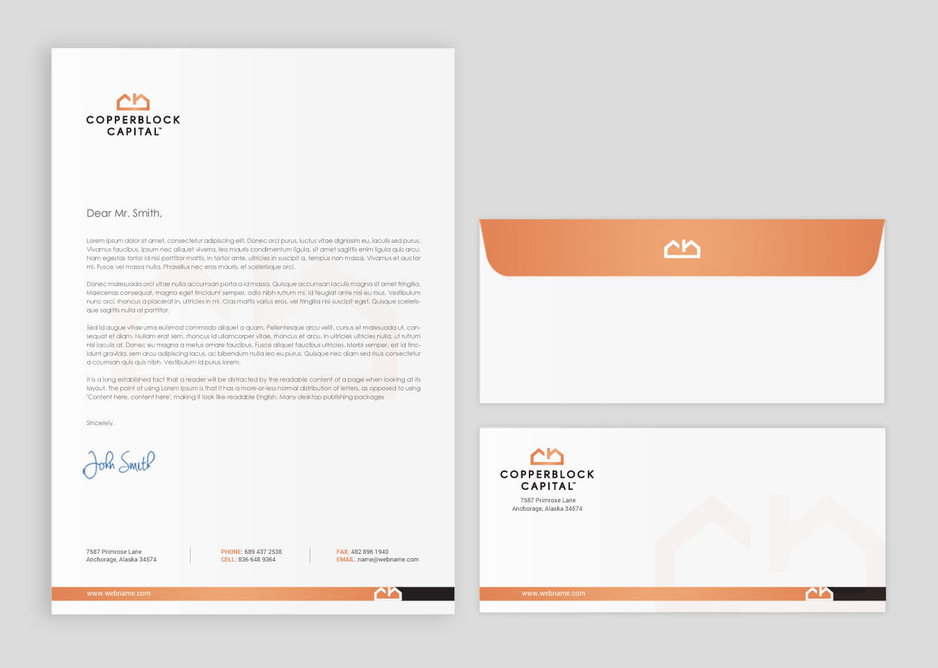 Business Card Design by chandrayaan.creative for Copperblock Capital Corp. | Design #20350985