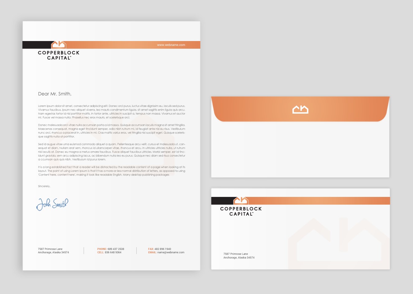 Business Card Design by chandrayaan.creative for Copperblock Capital Corp. | Design #20350986