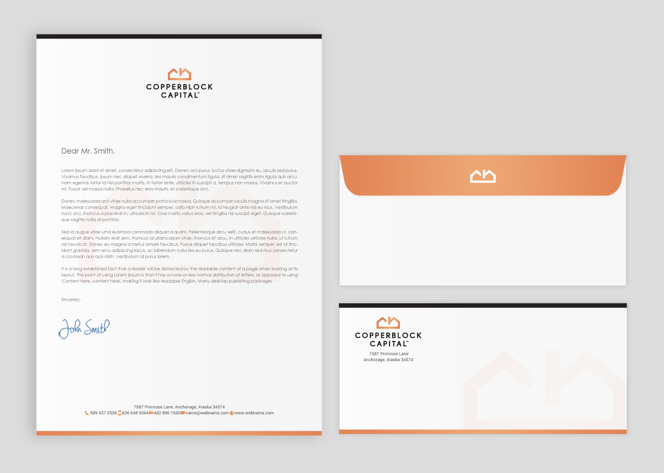 Business Card Design by chandrayaan.creative for Copperblock Capital Corp. | Design #20350987