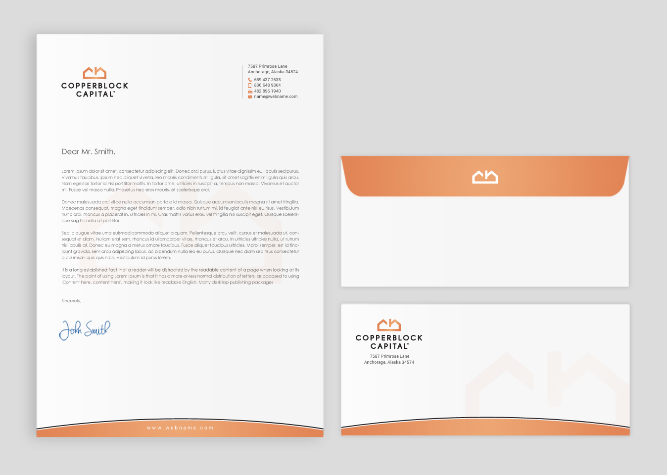 Business Card Design by chandrayaan.creative for Copperblock Capital Corp. | Design #20350989