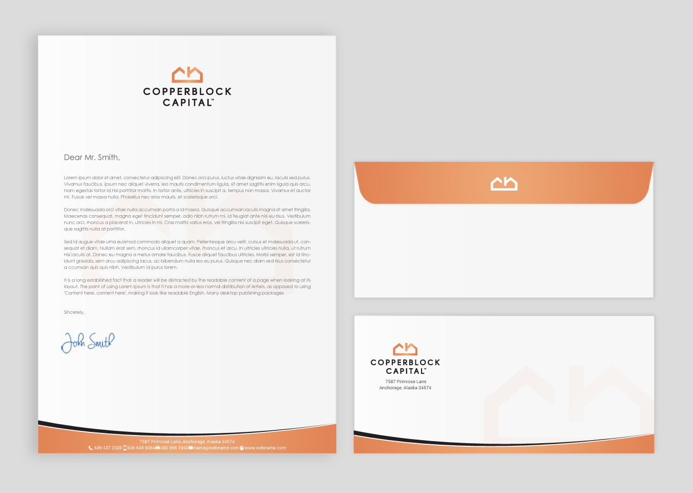 Business Card Design by chandrayaan.creative for Copperblock Capital Corp. | Design #20350990