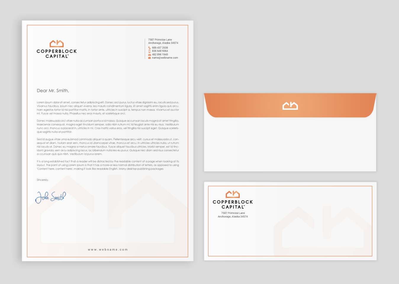 Business Card Design by chandrayaan.creative for Copperblock Capital Corp. | Design #20350992