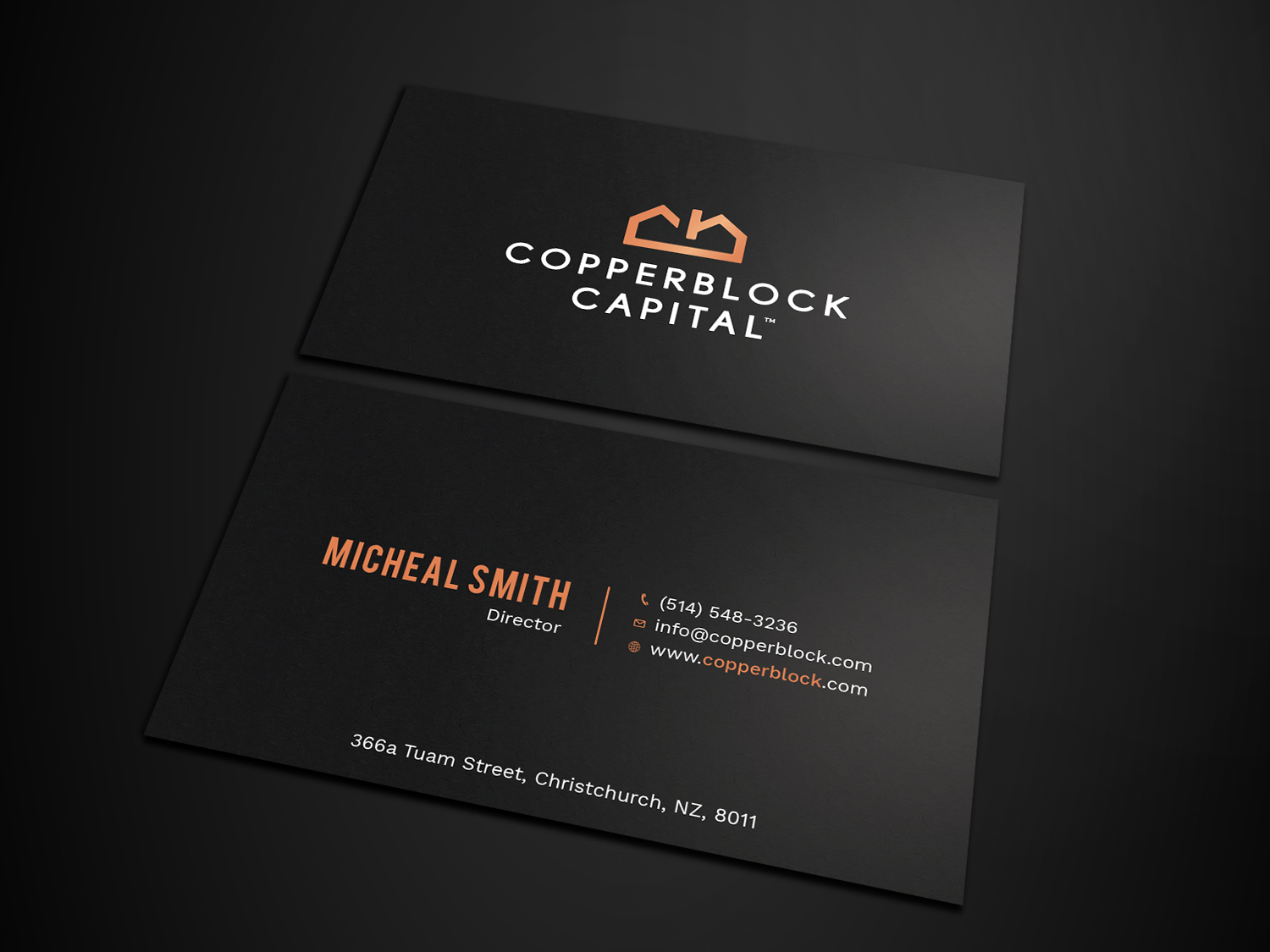 Business Card Design by Tripti Ranjan Gain for Copperblock Capital Corp. | Design #20328663