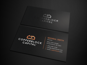 Design de Carte de Visite par Tripti Ranjan Gain pour Copperblock Capital Corp. | Design : #20328664