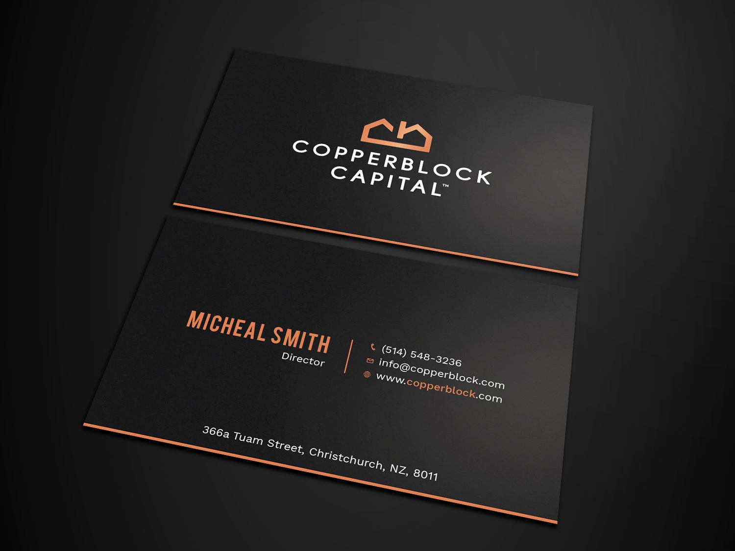 Business Card Design by Tripti Ranjan Gain for Copperblock Capital Corp. | Design #20328666