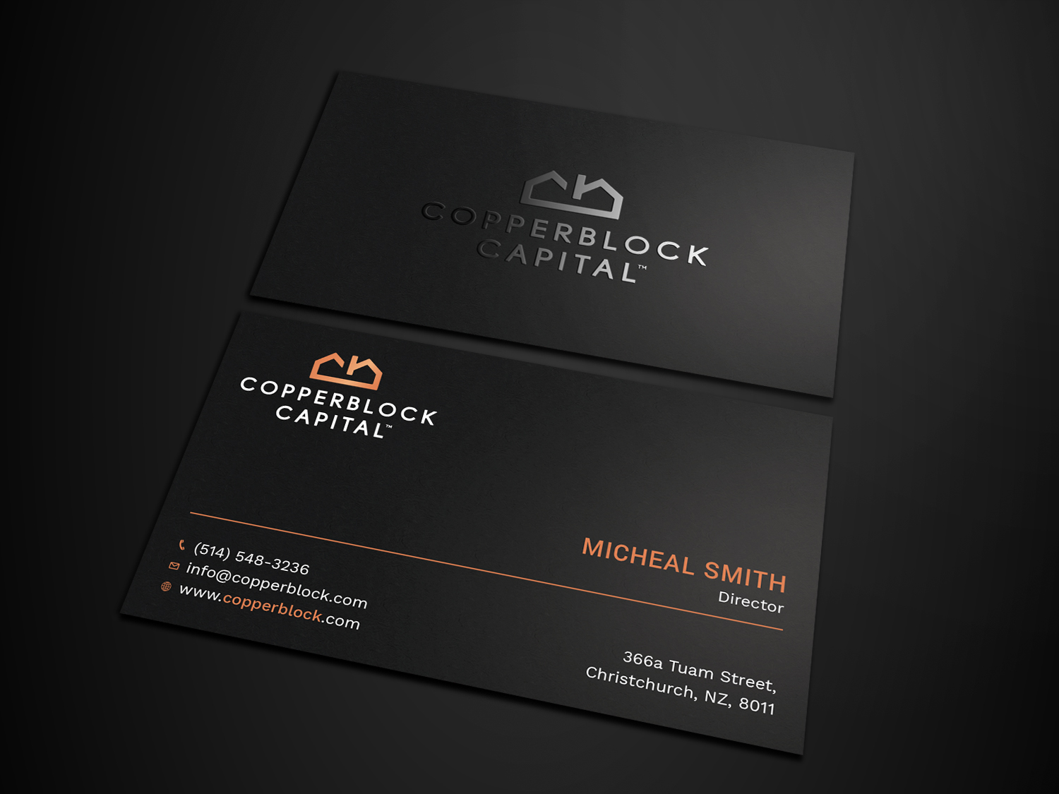 Business Card Design by Tripti Ranjan Gain for Copperblock Capital Corp. | Design #20328667