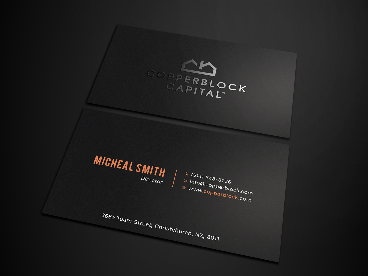 Business Card Design by Tripti Ranjan Gain for Copperblock Capital Corp. | Design #20328668