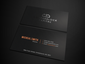Design de Carte de Visite par Tripti Ranjan Gain pour Copperblock Capital Corp. | Design : #20328668