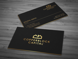 Design de Carte de Visite par Tripti Ranjan Gain pour Copperblock Capital Corp. | Design : #20328670